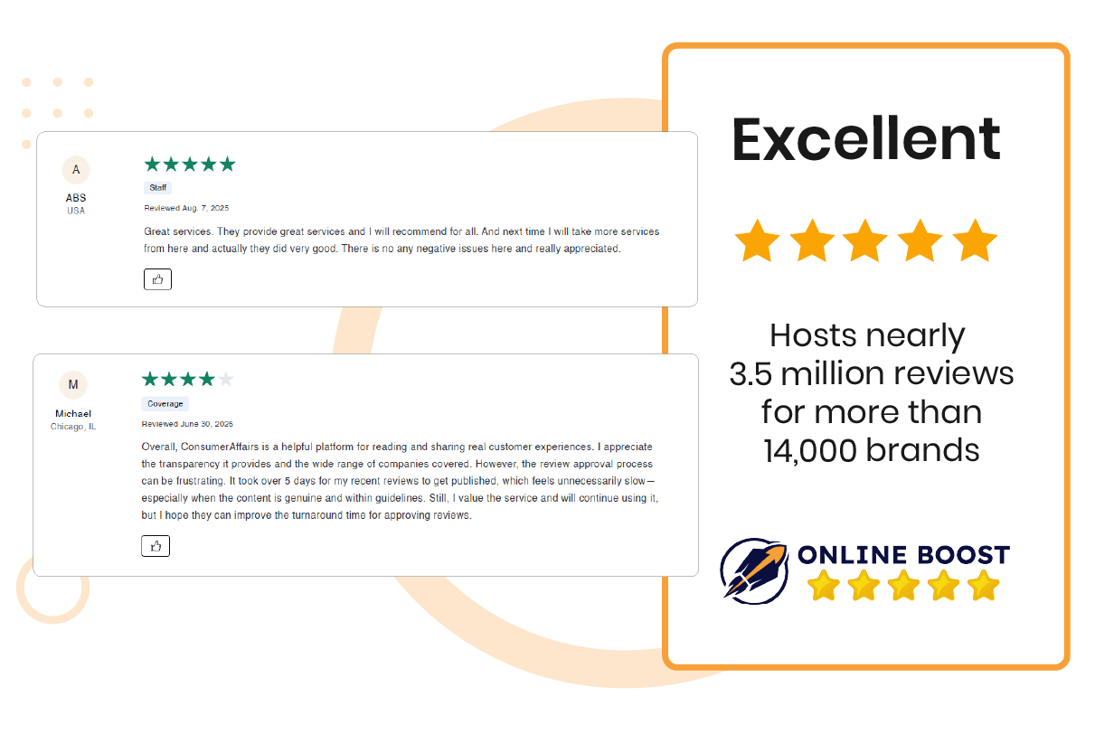 Get Authentic ConsumerAffairs Reviews From Online Boost